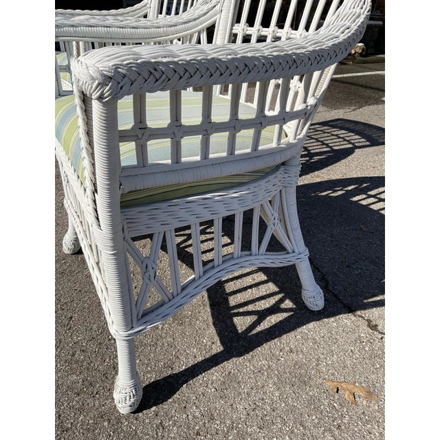 Vintage Wicker Chairs For Sale - Image 4 of 10