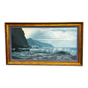 Original Framed Seascape Painting by Violet Parkhurst