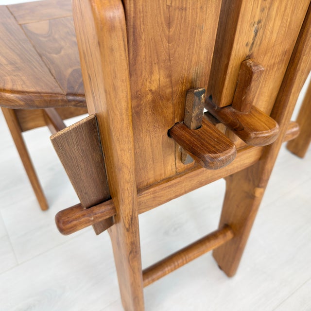 Italian Brutalist Dining Chairs - Set of 7 For Sale - Image 13 of 15