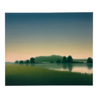 Late 20th Century, Untitled (Landscape), Contemporary, Giclee on Fine Art Watercolor Paper, Artist Jacob Cooley For Sale