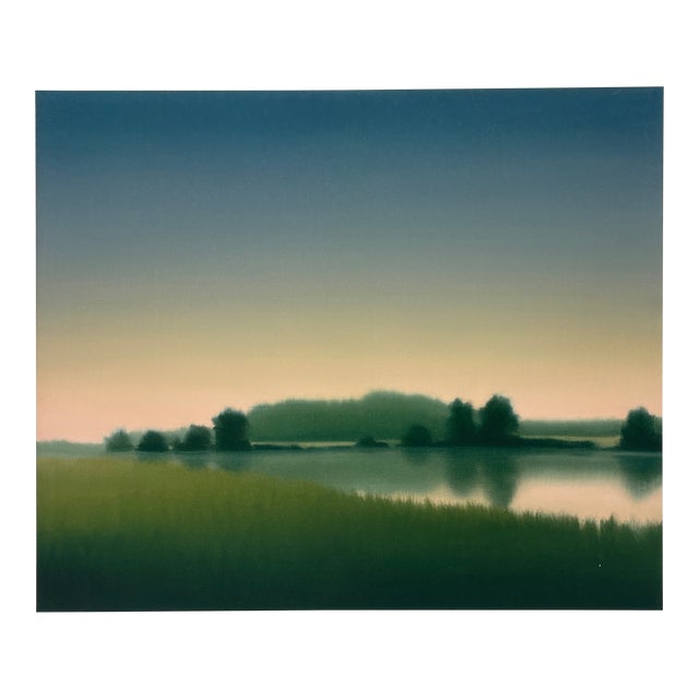 Late 20th Century, Untitled (Landscape), Contemporary, Giclee on Fine Art Watercolor Paper, Artist Jacob Cooley For Sale