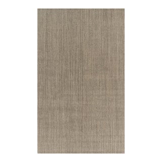 Rug & Kilim’s Oversized Modern Textural Rug With Beige and Gray Striae - 12x20 For Sale
