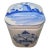 Vintage Delft Blue Lidded Trinket Box For Sale
