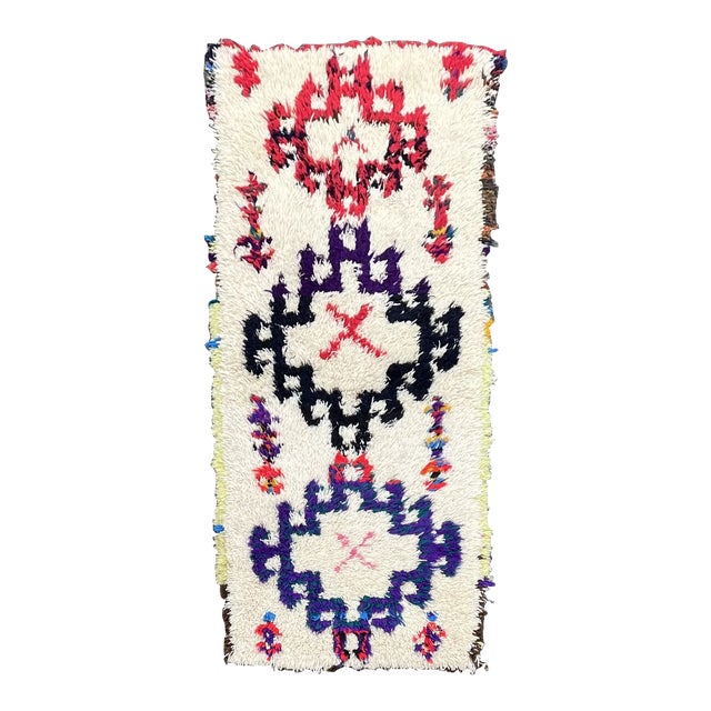 1980s Antique Genuine Berber Wool Rug, 1980's For Sale