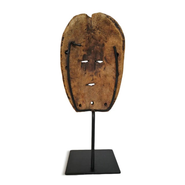 Mid 20th Century Vintage Mid 20th Century Lega Mask on Stand For Sale - Image 5 of 7