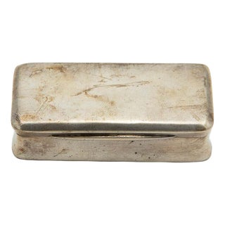 Rectangular Silver Snuff Box For Sale