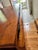 Chestnut Antique English Hand-Constructed Cherry Drop Leaf Side/Work Table With Bobbin Legs For Sale - Image 8 of 15