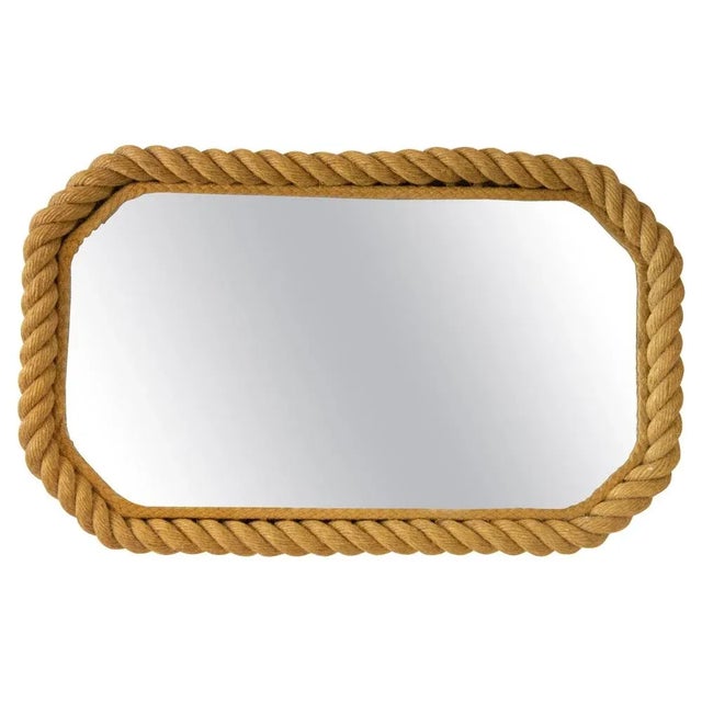 French Octogonal Mirror by Charlotte Perriand for Audoux & Minet, 1950s For Sale - Image 9 of 9