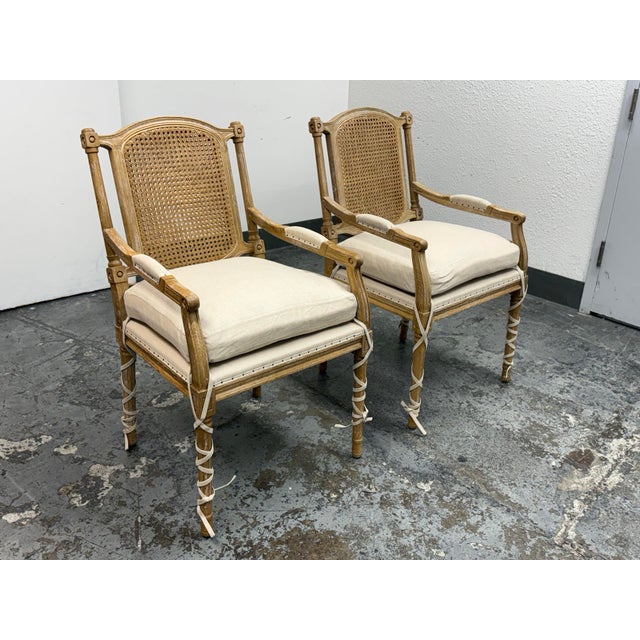 Traditional The Alley Exchange Wembley Armchairs, Pair For Sale - Image 3 of 12