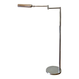 Vintage Imo Koch & Lowy Mid-Century Modern Chrome Articulating Floor Lamp For Sale