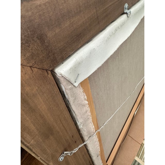 Oil Painting of New England Landscape Showing a Stream in a Forest With a 2-5/8" Wide Gold Frame. Painted by Curtis Hanson Between 1949-2017. For Sale - Image 4 of 9