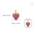 Whimsical Ruby Strawberry Pendant 2.55ct in 14k Yellow Gold With Pave Diamonds For Sale - Image 13 of 16