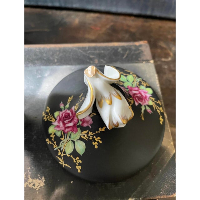 Early 20th Century Black and Pink Rosenthal Germany Trinket Dish Selb For Sale - Image 5 of 7