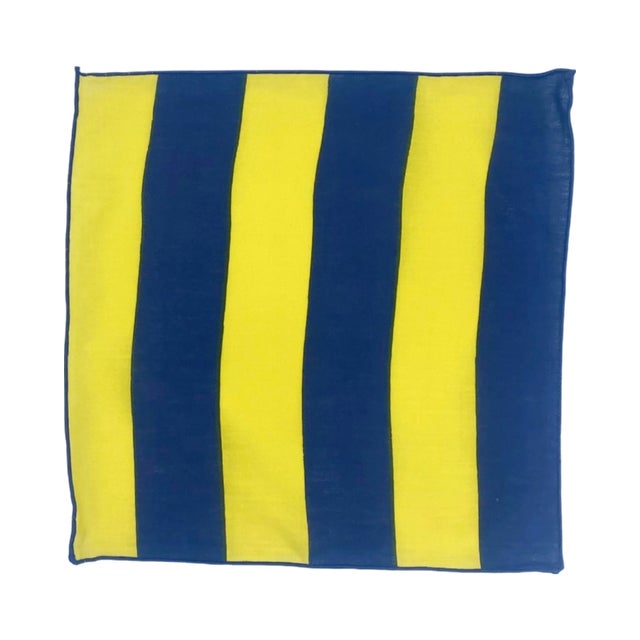 Mid 20th Century Box Set of 12 Leacock Linen Nautical Naps Cocktail Napkins For Sale - Image 5 of 12