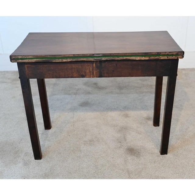 George III Mahogany Games Table Card, 1880s For Sale - Image 11 of 11