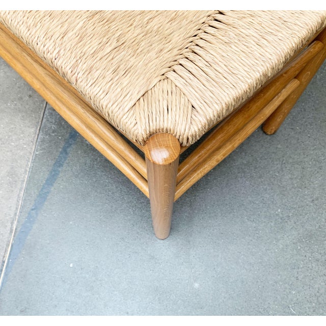 Set of Scandinavian Papercord Bench and Chair in Oak from TS For Sale - Image 16 of 18