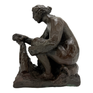 After Pierre-Auguste Renoir & Richard Guino, La Petite Laveuse Bronze Sculpture