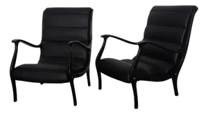 Set of Vintage Armchairs by Ezio Longhi