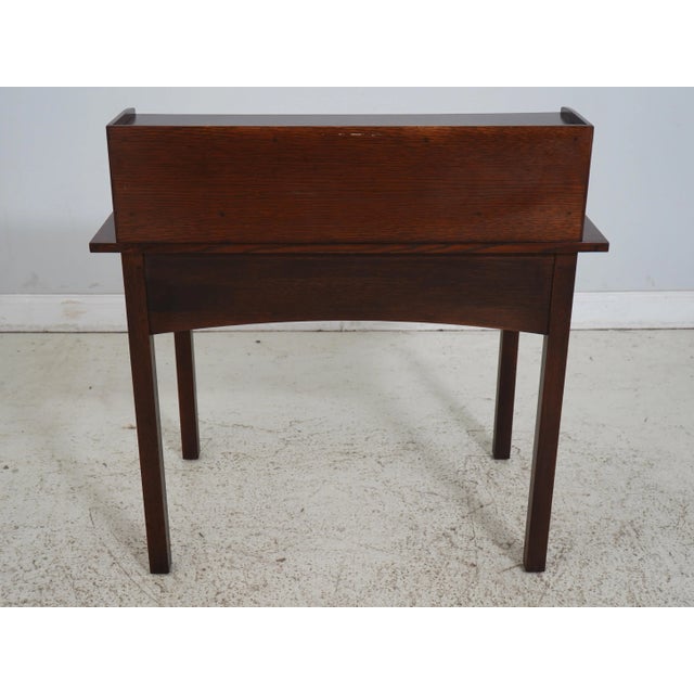 Stickley Mission Oak Arts & Crafts Desk W. Cubby For Sale - Image 10 of 12