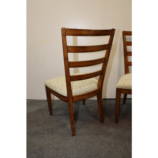Ethan Allen Tango Country Style Ladderback Dining Chairs Set of 4