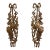 Pair of Mid-Century Italian Louis XVI Giltwood Musical Wall Trophies For Sale