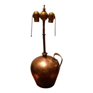 1950's Hill Billy Sheik Copper / Brass Custom Lamp For Sale