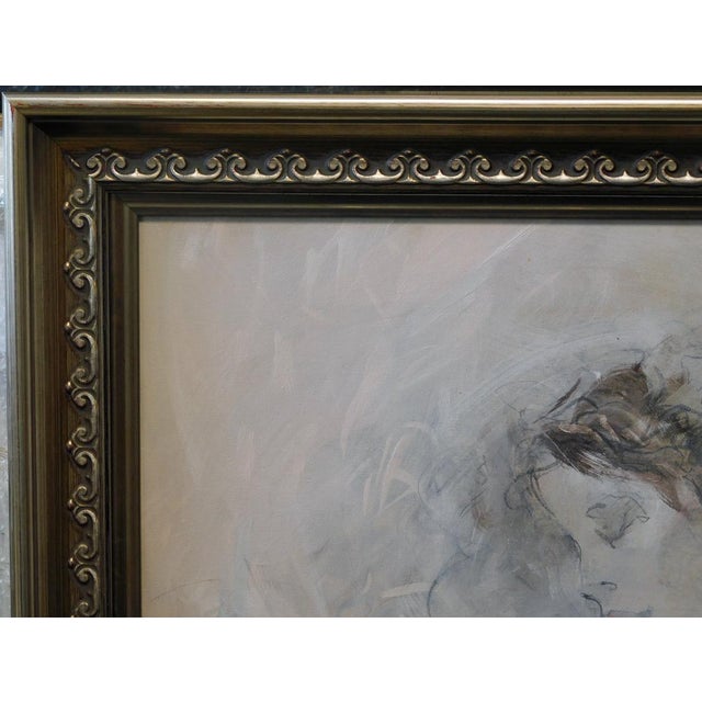 Jurgen Gorg "Breeze" Acrylic on Canvas Custom Framed Hand Signed Make Offer For Sale In Denver - Image 6 of 6