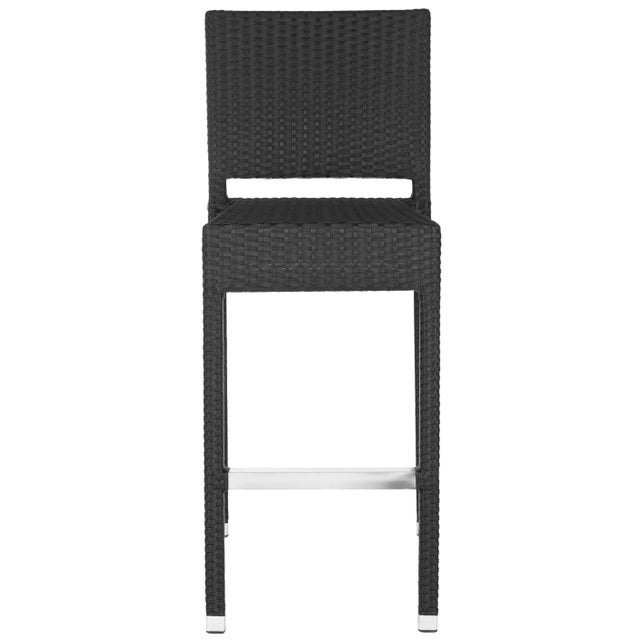 Hawkins Indoor-Outdoor Barstool in Black For Sale In Philadelphia - Image 6 of 6
