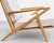 Mid Century Modern Oak Lounge Chair – Handcrafted Sculptural Armchair For Sale - Image 9 of 13