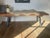 This charming, large, antique bench has been repainted, sanded, and oiled. Width: 179.5 cm Depth: 51.5 cm Height: 47 cm...