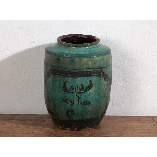 Glazed Ceramic Vase For Sale - Image 6 of 7
