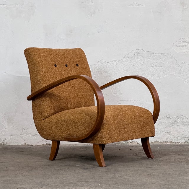 Wood Art Deco H-410 Chairs by Jindřich Halabala for Up Závody, 1930, Set of 2 For Sale - Image 7 of 16