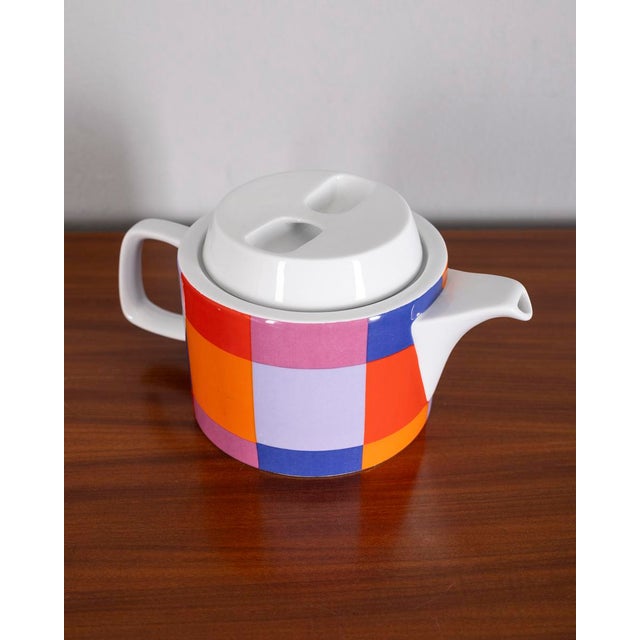 Vintage Ceramic Compact Series Teapot by Ceramica Franco Pozzi, 1970s For Sale - Image 4 of 8