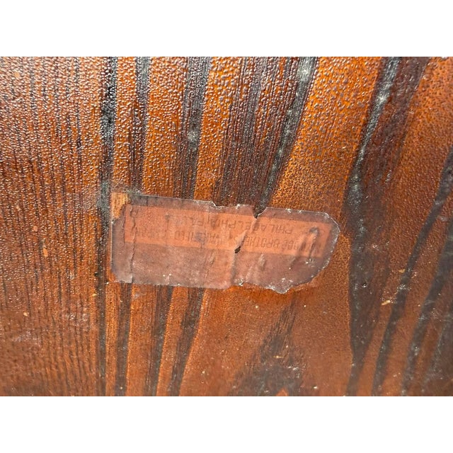 Early 20th Century Pair of Heywood Brothers & Wakefield Co. — Philadelphia, Pa Barrel Oak Armchairs For Sale - Image 9 of 16
