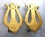 Louis XIV French Gilded Gold Harp Candle Votive Sconces, S/2 For Sale - Image 4 of 5