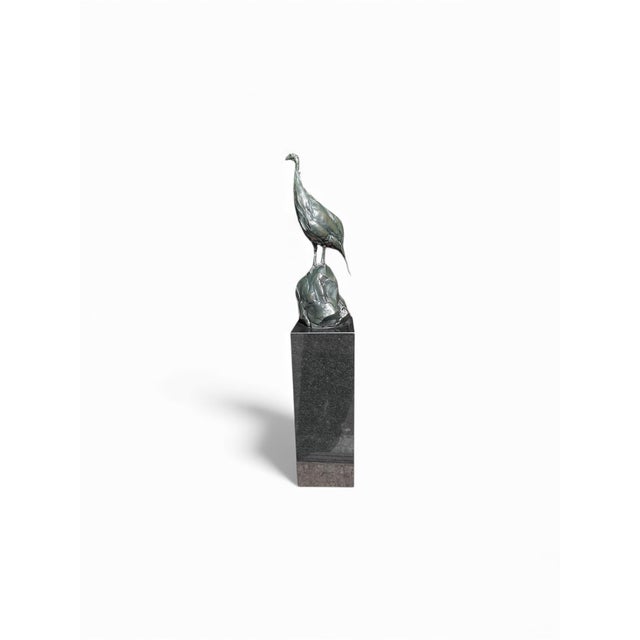 1980s Bart Walter’s (American 20th Century ) Bronze Turkey Sculpture on Marble Pedestal. Signed 1 of 8 For Sale In West Palm - Image 6 of 10