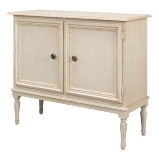 French Provincial Painted Side Cabinet For Sale