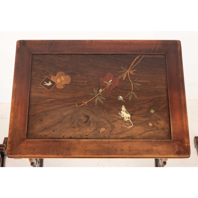 Set of Four French Japonisme Quartetto Tables For Sale - Image 11 of 17
