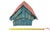 Unique Mid 20th Century Birdhouse in Robin's Egg Blue Shingled Roof For Sale - Image 10 of 12