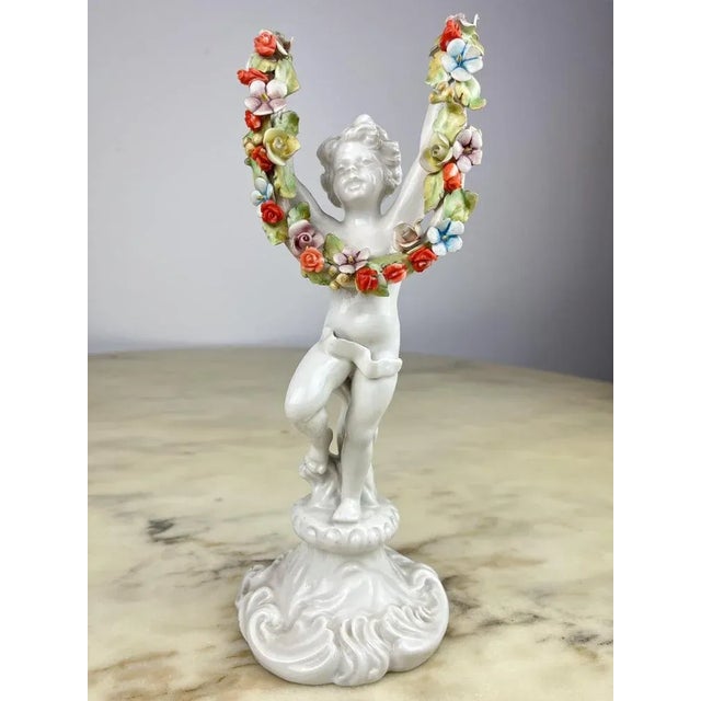 Green Porcelain Figurine, Italy, 1940s For Sale - Image 8 of 10