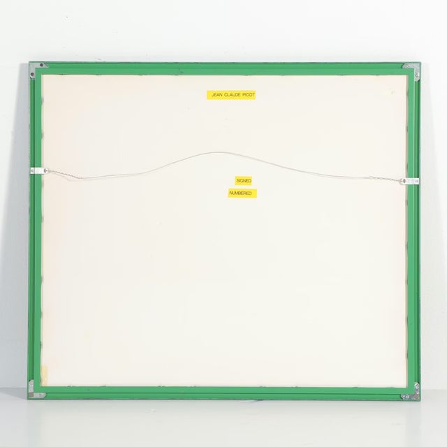 Vintage Limited Edition Jean-Claude Picot Serigraph "Barques De Pêche en Guadeloupe" Signed and Numbered. For Sale - Image 4 of 8