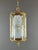 Gold 20th Century Louis XVI Style Lantern in Gilt Bronze and Engraved Glass For Sale - Image 8 of 12