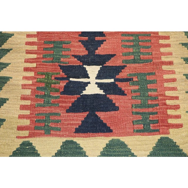 Vintage Persian Shiraz Kilim Rug - 02'01 X 02'11 For Sale - Image 4 of 9