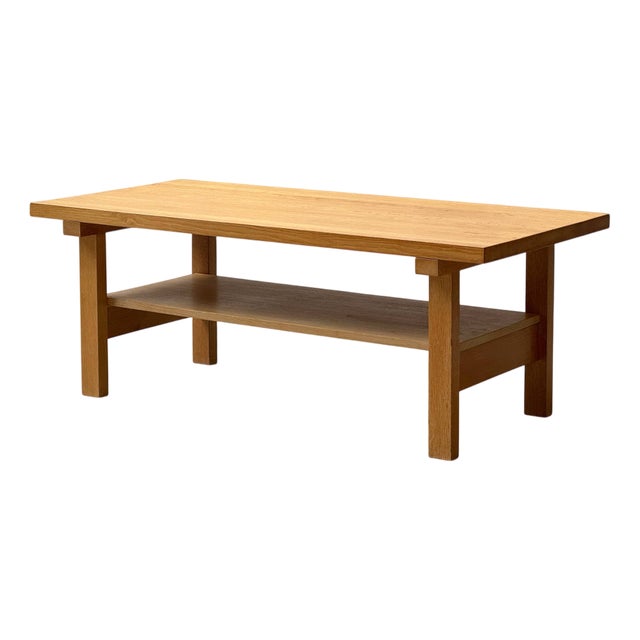 Mid-Century Scandinavian Oak Coffee Table, 1970s For Sale