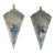 Pair of Vintage Hand Forged Tin Candle Sconces Circa 1990’s For Sale