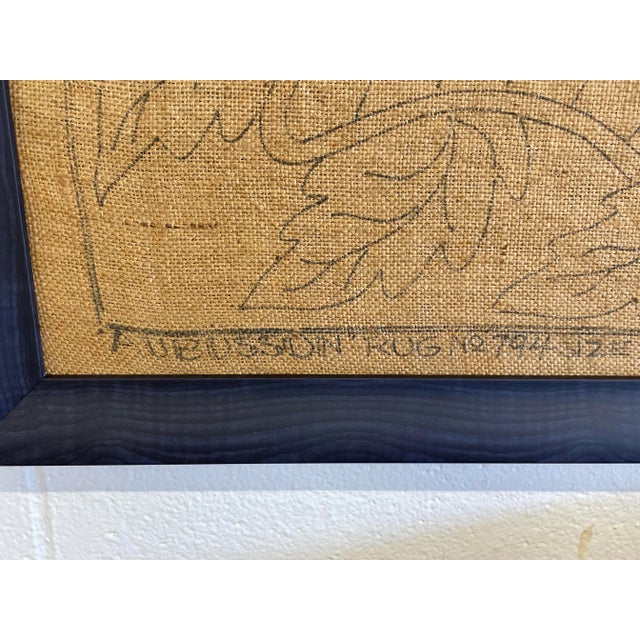 Late 20th Century Late 20th Century Framed Audubon Floral Rug For Sale - Image 5 of 10