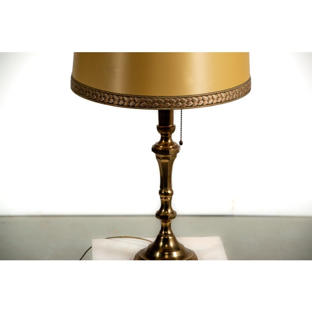Metal Mid-Century Brass Table Lamp, 1970s For Sale - Image 7 of 8