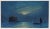 An original oil painting on panel by J.W. Greig, British artist late 1800's to early 1900's, "Moonlight Fishing off the...