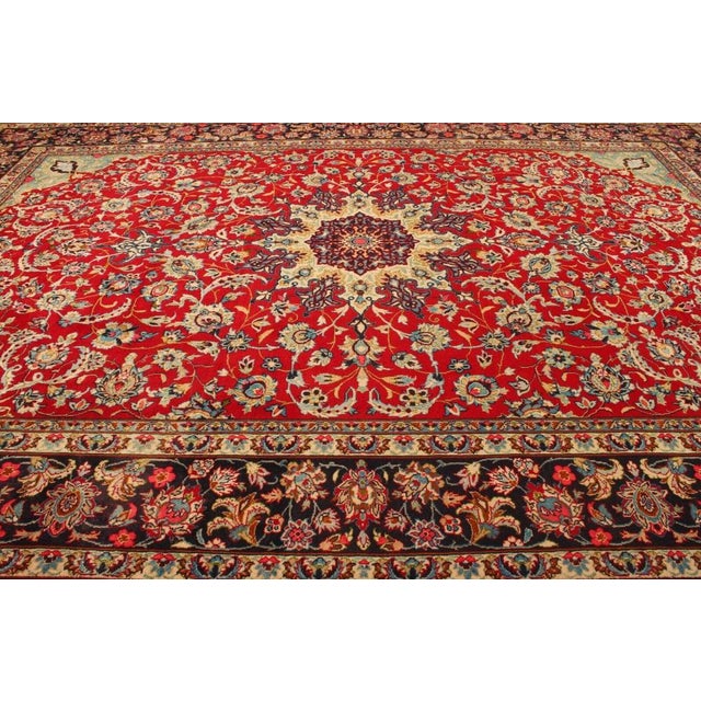 Middle Eastern Hand-Knotted Rug For Sale - Image 9 of 10