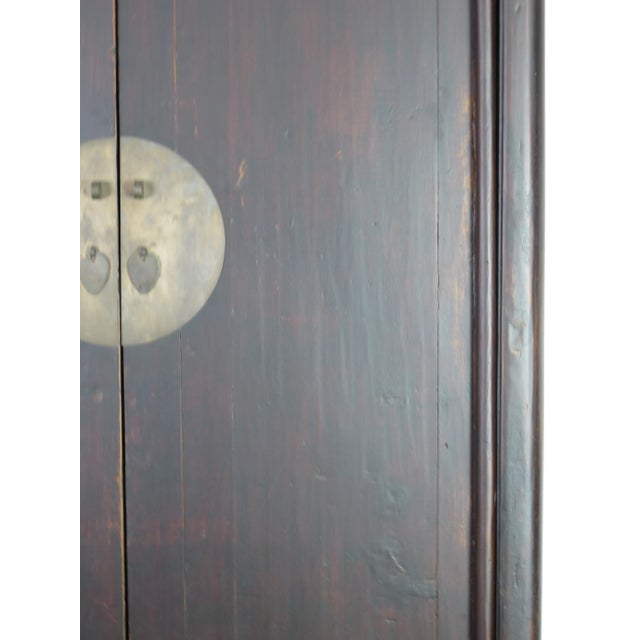 Coffee Late 19th Century Hand Carved Apron Antique Chinese Cabinet For Sale - Image 8 of 12